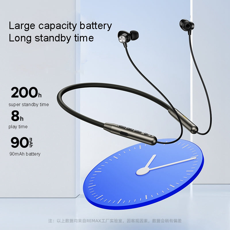 REMAX S110 Wireless Bluetooth 5.2 Headphone Stereo Bass Sport Running Magnetic Neckband Ear Earphone REMAX S110 Wireless Bluetooth 5.2 Headphone Stereo Bass Sport Running Magnetic Neckband Ear Earphone